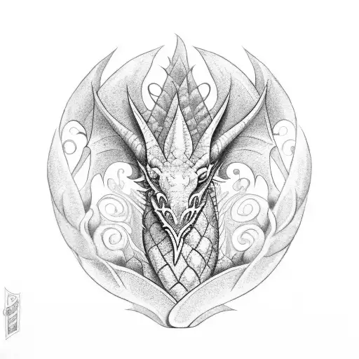 Welsh Dragon And A Shamrock With Rugby Posts