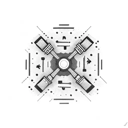 Pharmacy Symbol Composed Of Microscopic Organisms