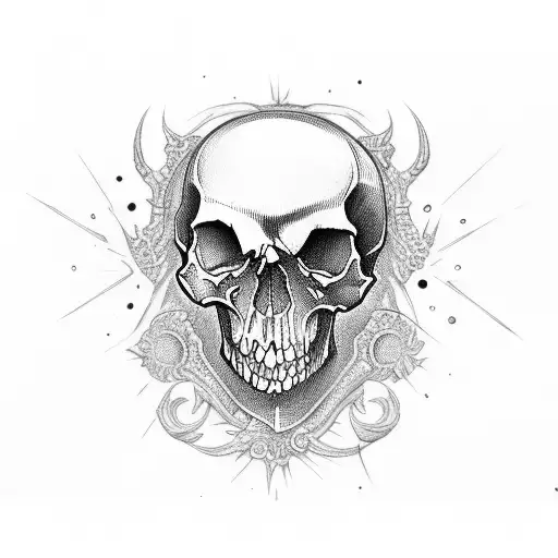 Skull Com Espada