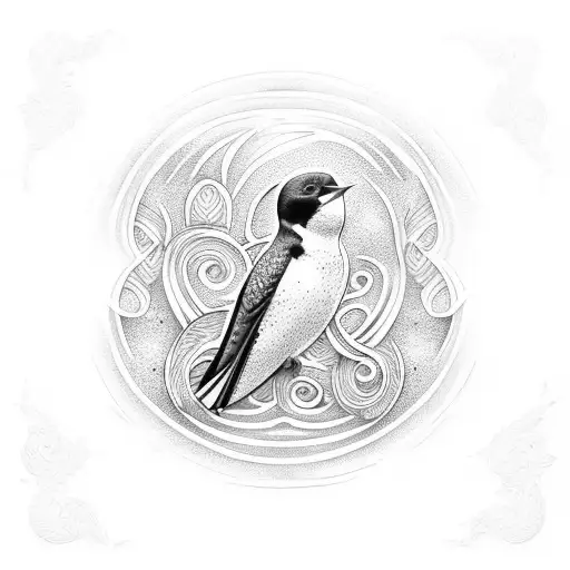Swallow Bird Maori Style