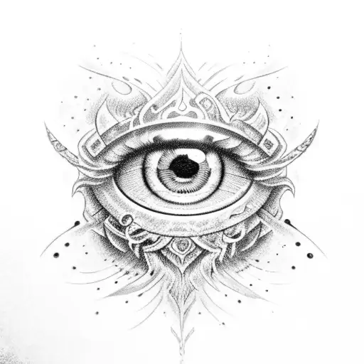 Burning Eye That Form A Crown