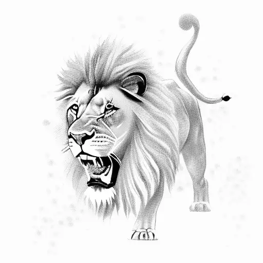 Truth Speaking Invincible Lion With Shine Or Light