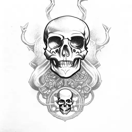 Pirate Skull With Number 61