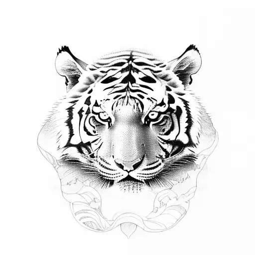 Tiger And Women In The Jungle