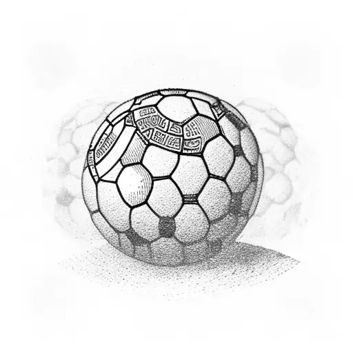 Football Ball With Flying Saucer