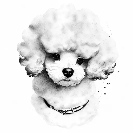 Poodle Toy Dog Watercolor