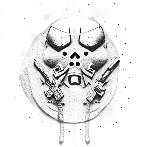 A Counter-terrorist Holding A Planner While Standing On A Beach