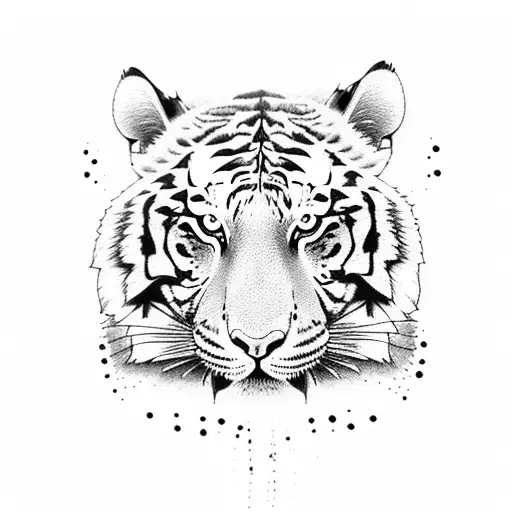 Tiger With Drooling Blood