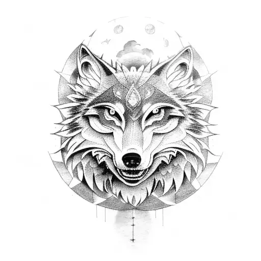 A Mechanical Wolf Howling At The Moon