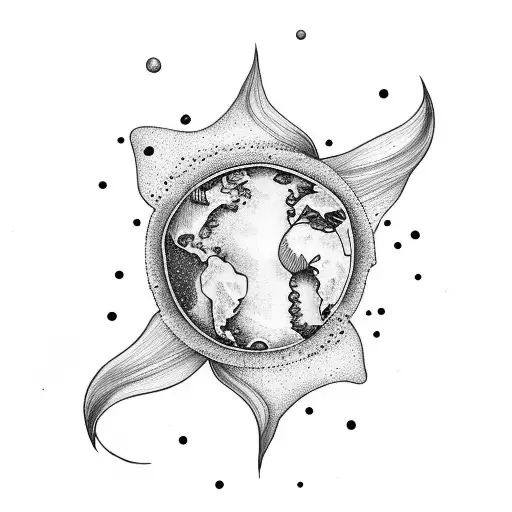 Mother Nature With Planet