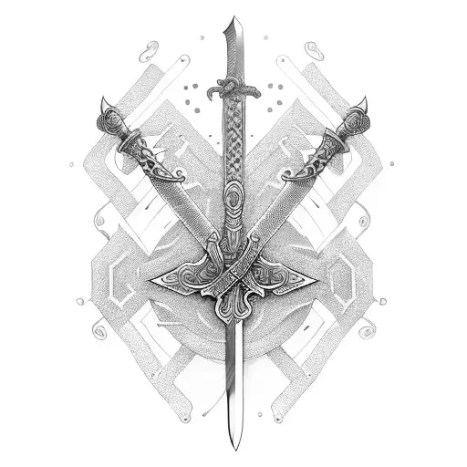 Braided Blade Of Sword