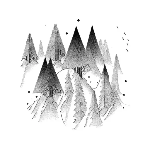 Forest And Mountain And A X Wing