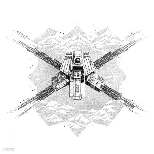 X Wing Star Wars And Forest And A Mountain