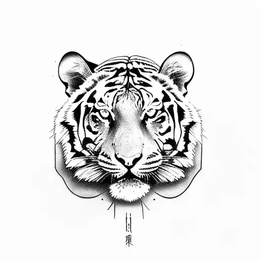 So A Tiger With Wood Stripes