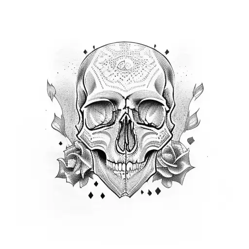 Skull Waching The Floor