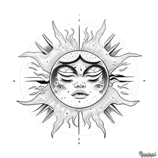 Sun Star And Moon
