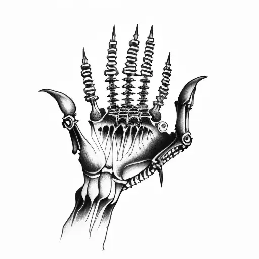 80'S Skeleton Hand