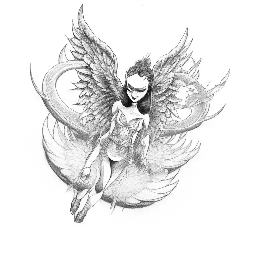 Angels And Devil Wing