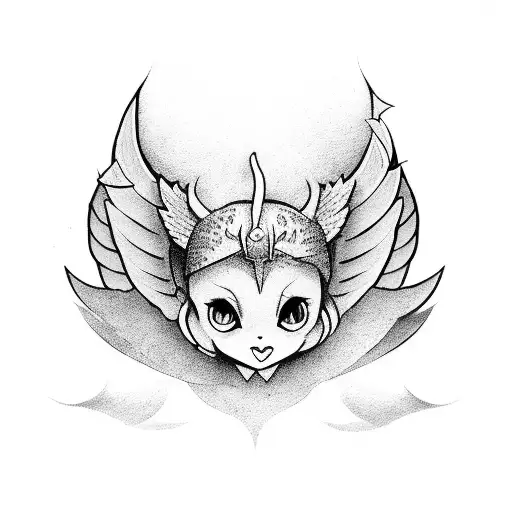 Little Devil Wings Aesthetic Cute For Back