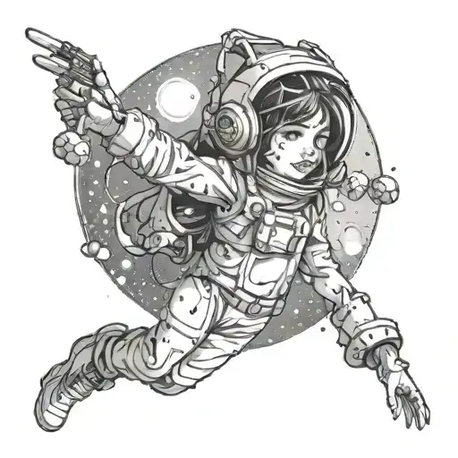 A Girl On Space