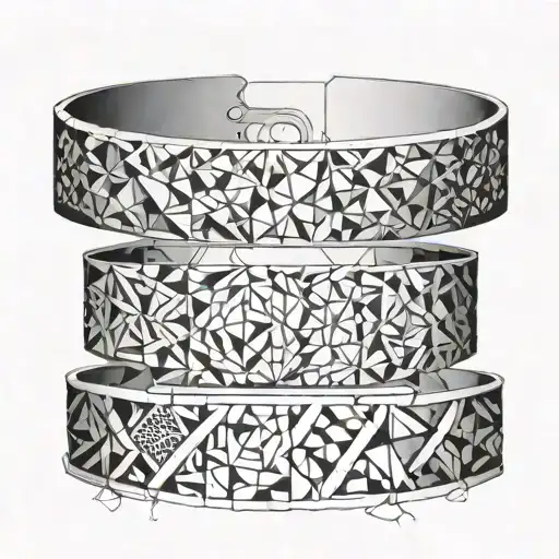 Create A Bracelet Made Of Intricate Geometric Patterns With A Manga Twist