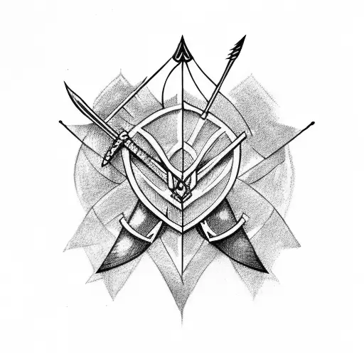 Arrow With Swords
