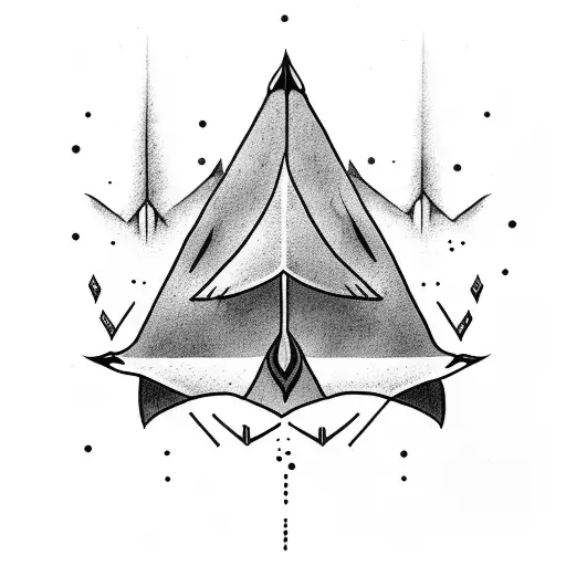 Arrow With Water Around