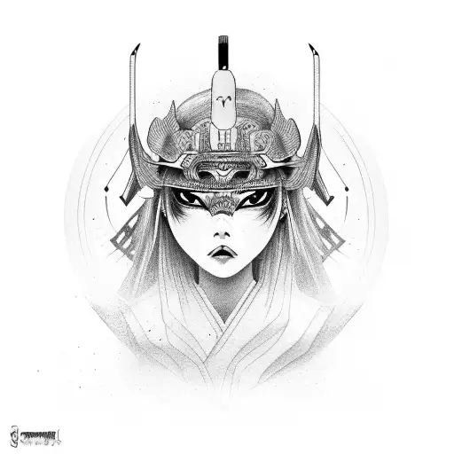 Samurai Com Mascara Rania De Demonio