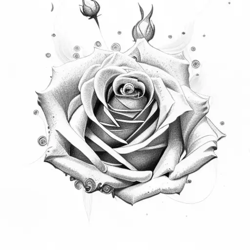 Rose Semicolon With Background