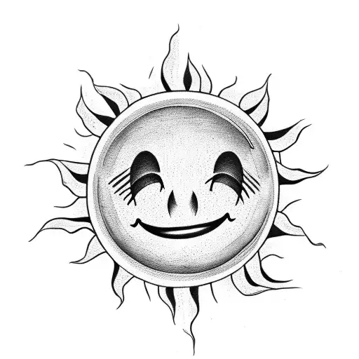 Smiley Face On A Sun
