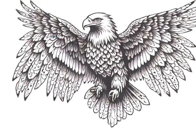 Eagle Flying And Turning More Complex