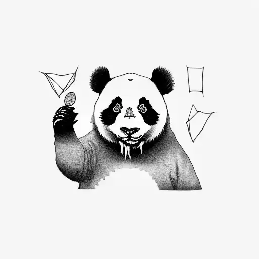Panda Talking To Money