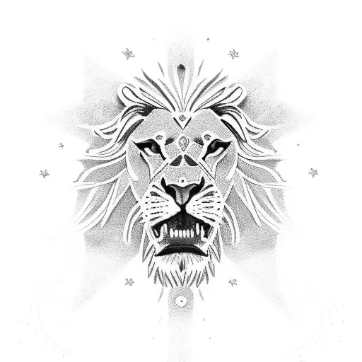 Cross Lion Jesusthree Stars