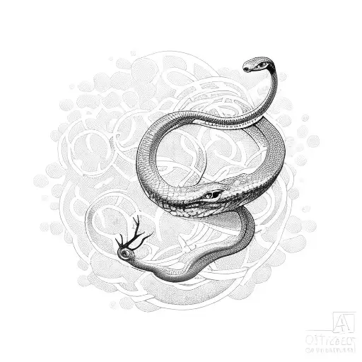 Snake Circling The Earth