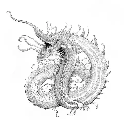 Long Dragon Whole Long Body