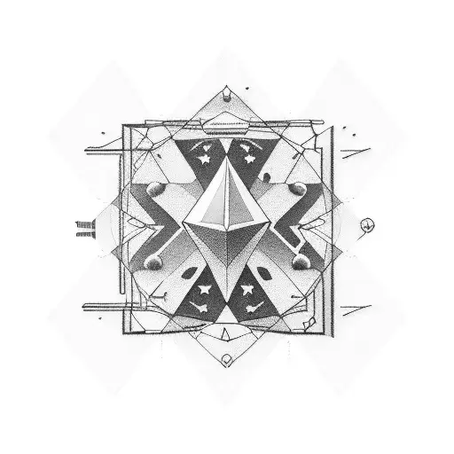 Abstract Representation Of A Computer Network With Stars As Nodes