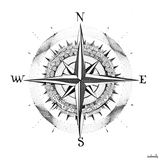 Compass With Rose