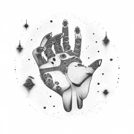 Hand And Galaxy