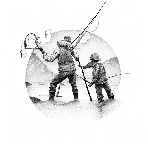 Fisherman Father And Son