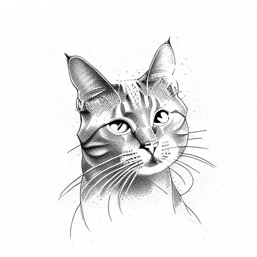 Framed Picture Of Cat