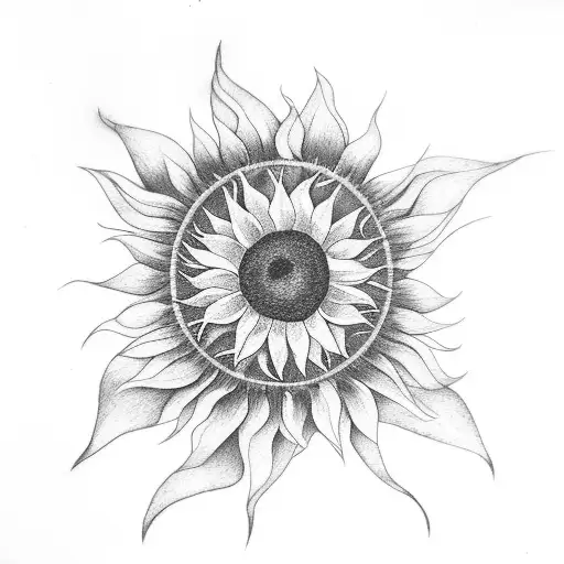 Sunflower And The Sun From Tangled