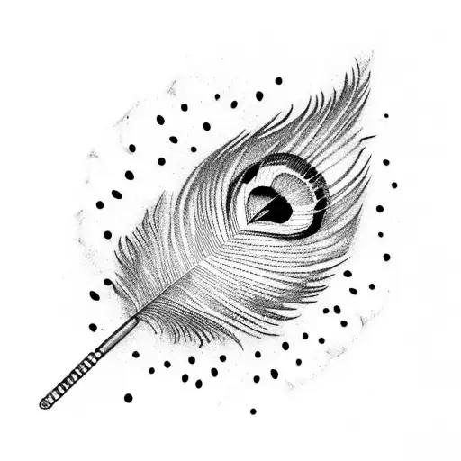 Peacock Feather Flute With Two Name