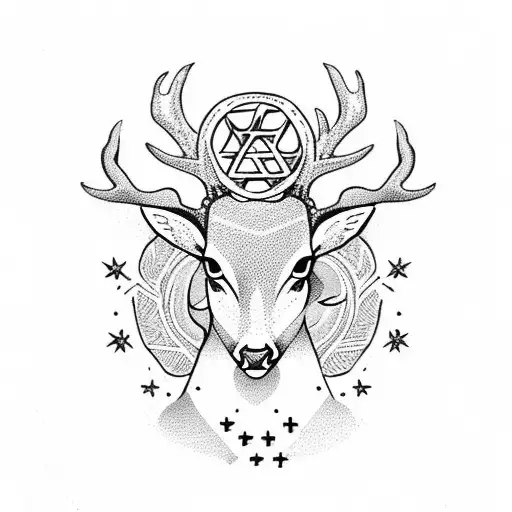 Deer With Star Of David