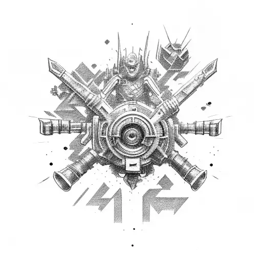 Gutz Fight Against Griffth Cyberpunk Style