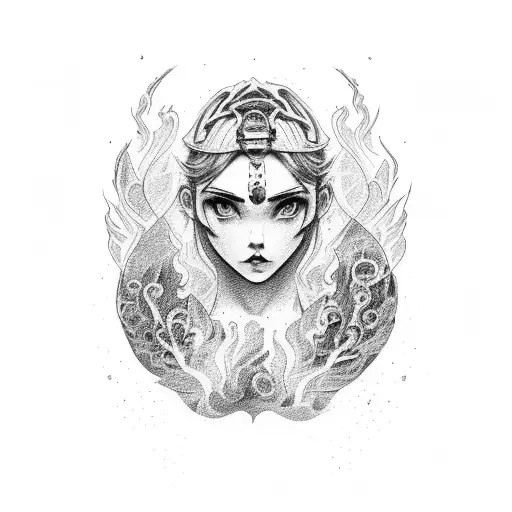 Fire With Boy And Girl