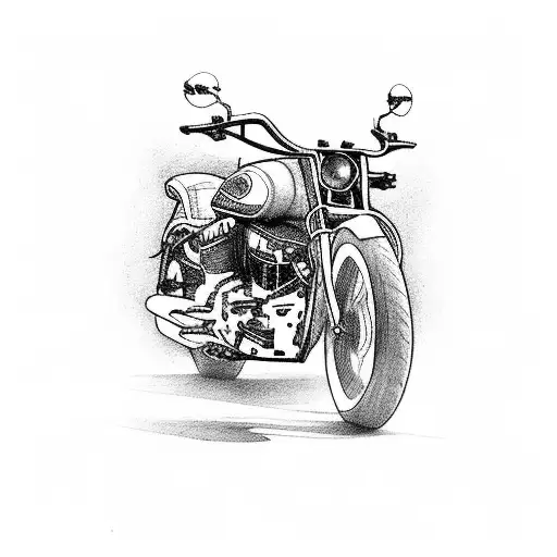 Extremely Long Legged Beautiful Woman Riding Vintage Indian Motorcycle From 2000