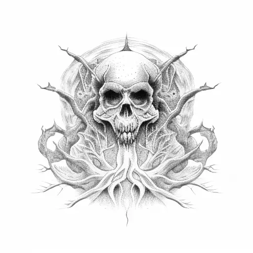 Tree In Hell And Heaven