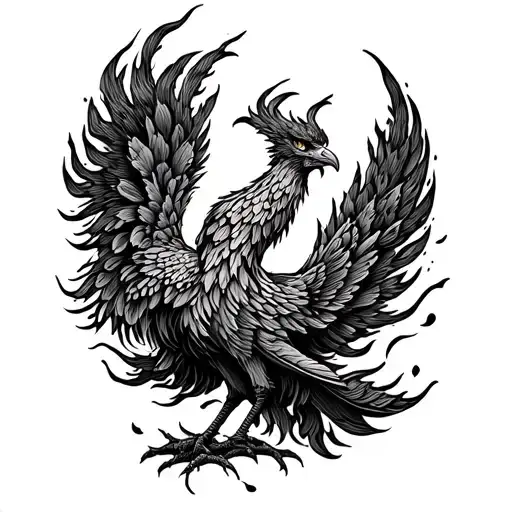 Phoenix In Flame