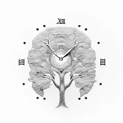 Tree Of Life With Clock