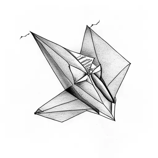 A Paper Plane Made Out Of Sheet Music